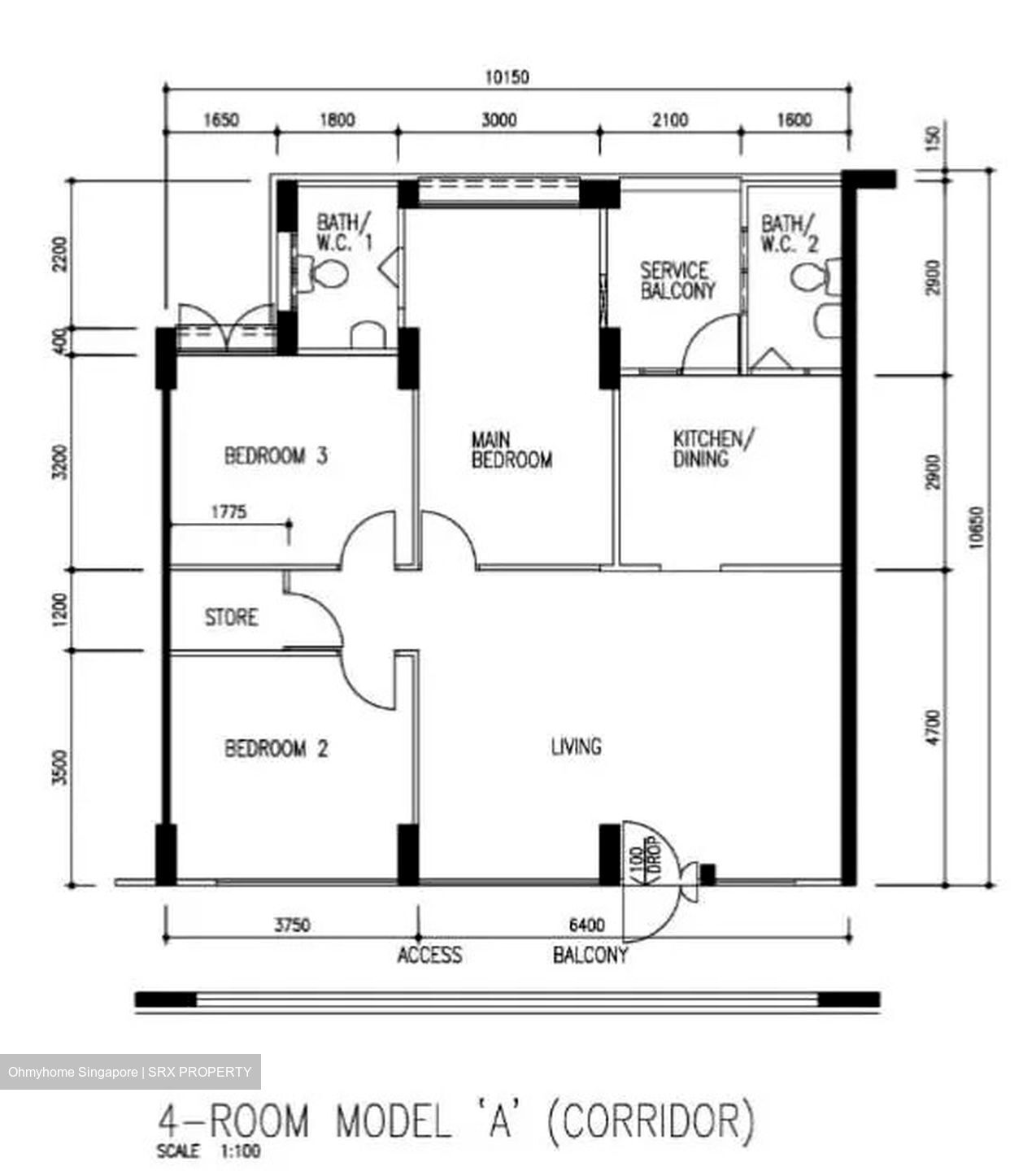 Blk 609 Woodlands Ring Road (Woodlands), HDB 4 Rooms #541305401